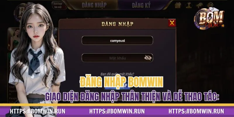 Đăng nhập BOMWIN chuẩn để đảm bảo vào cổng game nhanh chóng